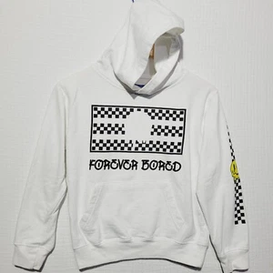 88 Eight-eight Kid's Medium Hoodie Forever Bored Happy face Have a nice day - Picture 1 of 5