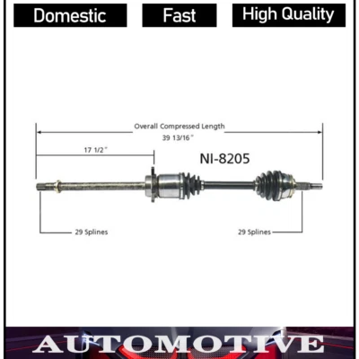 适用于 2003 2004 2005 2006 年 2007 年日产 Murano 2WD 前右侧 CV 轴接头 — 第 1/2 张图片