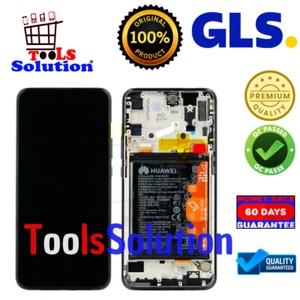 ORIGINAL HUAWEI P SMART Z LCD DISPLAY SERVICE PACK AKKU MIT RAHMEN SCHWARZ - Bild 1 von 1