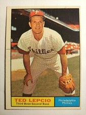1961 Topps #234 Ted Lepcio Philadelphia Phillies (EX+)