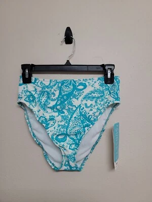 NWT SUNSETS SEPARATES Women's Bikini Bottom High Waist Swimwear Paisley.Size S - Image 1 of 4