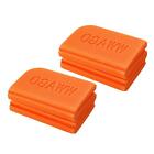 2Pcs 15.2 Inch x 10.8 Inch Camping Foam Pad Waterproof Foldable Mat Orange