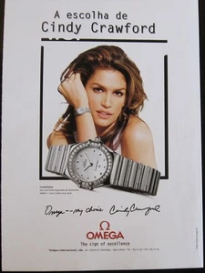 Omega Constellation Ad Clipping ft. Cindy Crawford 1997 Werbung - Bild 1 von 1