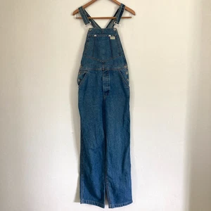 Vtg 90s Guess USA Made Denim Jean Overalls Womens M Bibs Boho Festival 11773 - Picture 1 of 17