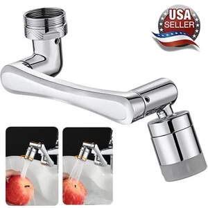 1080° Schwenkbare Wasserhahnverlängerung, Spüle Wasserhahn Belüfter Verlängerung in Messing ~ USA - Bild 1 von 13