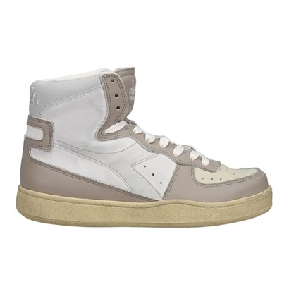 Zapatillas informales diadora Mi Basket usadas de caña alta beige para hombre 158569-C6372 Foto 1 de 4