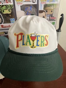 Vintage Players Club (Golf?) Strapback Rope Hat / Cap - White - Picture 1 of 4