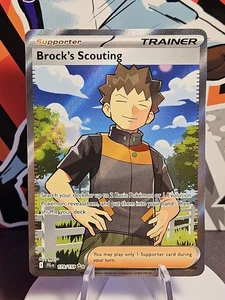 Pokemon TCG, Brock's Scouting Trainer, 179/159, Journey Together Holo - Bild 1 von 2
