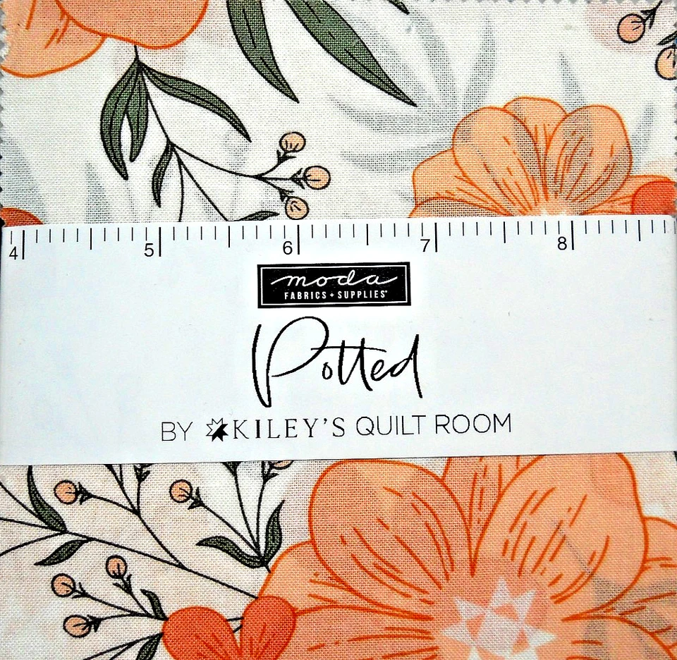 MODA  FABRICS "POTTED BY KILEY'S  QUILT ROOM"CHARM PACK BTCP - Image 1 of 1