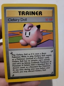 Pokemon TCG Card Vintage 1999 WOTC Game Freak Nintendo Trainer Clefairy Doll - Picture 1 of 2
