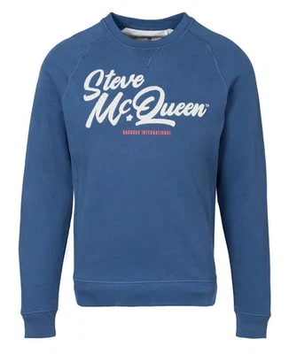 Sudadera Barbour International Holts Gráfica Insignia Azul Foto 1 de 4