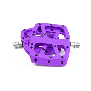 e*thirteen Composite Flat Pedals for MTB, Mountain Bike, BMX, eBike (Eggplant) - Picture 1 of 3