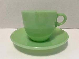 SET TAZZE E PIATTINI FIRE KING GIADEITE ST. DENIS LINEA 1700 SET COLAZIONE - Foto 1 di 5