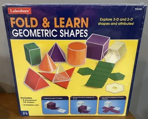 Nuovo in scatola Lakeshore Learning Fold & Learn forme geometriche FG349 16 pezzi - Foto 1 di 5
