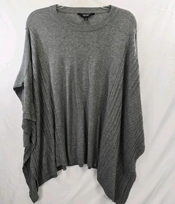 Suéter Simply Vera Vera Wang Cascada Gris Talla Mediana/Grande Nuevo con Etiquetas Foto 1 de 4