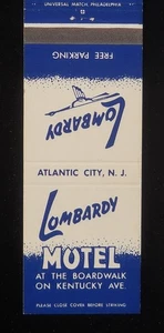 1970er Lombardei Motel kostenlose Parkplätze Spielzimmer Promenade Kentucky Atlantic City NJ - Bild 1 von 2