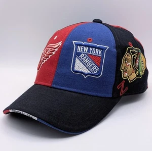 VINTAGE NHL Hat Cap Size 7 1/4 Fitted Embroidered Original Six Hockey Teams VTG - Picture 1 of 7
