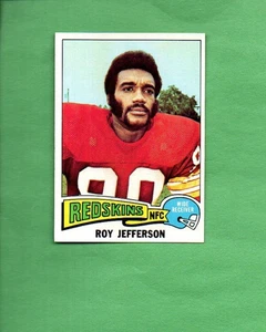 Juego de fútbol americano Topps 1975 tarjeta Roy Jefferson # 444 - Imagen 1 de 1