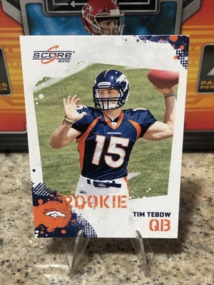 2010 Panini Score Tim Tebow Rookie Denver Broncos #396 NFL RC Football - Image 1 of 4