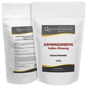 ASHWAGANDHA INDIAN GINSENG EXTRACT - 10:1 Extract Powder - Strength & Quality - Picture 1 of 6