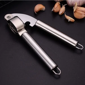 Garlic Press Crusher Squeezer Masher Mincer Stainless Steel Manual Kitchen Tool - Picture 1 of 2
