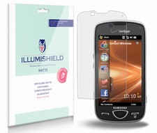 iLLumiShield Matte Screen Protector w Anti-Glare/Print 3x for Samsung Omnia II