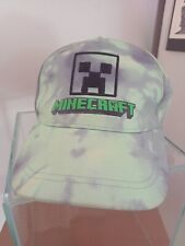 Minecraft Snapback Cap Grey And Green Tie Dye 55 Adjustable