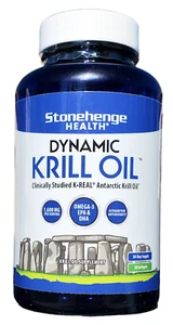 KRILL OIL Stonehenge Dynamic K Real Antarctic Omega 3 EPA DHA Heart Brain Joint - Picture 1 of 3