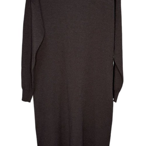 DSQUARED2 Vestito maglione donna manica lunga finto collo nero nuovo con etichette taglia XS