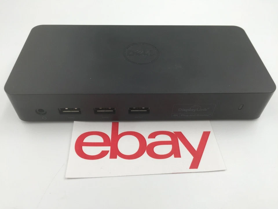 Dell D3100 DisplayLink 4K USB 3.0 UHD Docking Station WITHOUT AC ADAPTER - Image 1 of 4