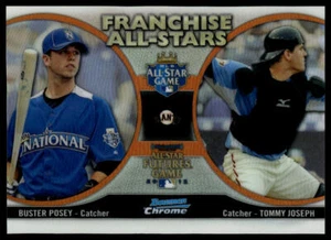 2012 Bowman Chrome Tommy Joseph / Buster Posey Franchise All-Stars #FAS-PJ - Picture 1 of 2
