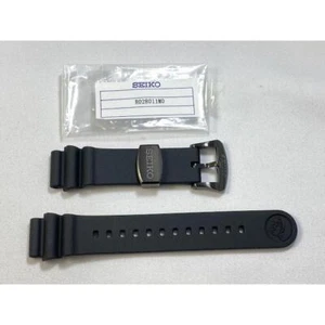 Seiko Prospex Genuine Silicone Rubber Strap Band 20mm Color Black R028011M0 New - Picture 1 of 8