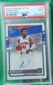 Optic Saddiq Bey #169 2020 automático PSA 9 Pulsar 15/19 - Imagen 1 de 2