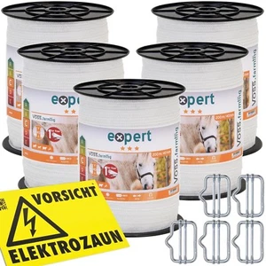 Weidezaunband 1000m 40mm Breitband Weideband Weidezaun Elektrozaun Pferd Pony - Bild 1 von 6