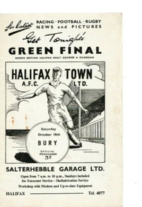 Halifax Town v Bury 1958/59 Division 3  - Picture 1 of 1