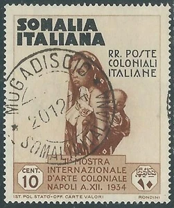 1934 SOMALIA USATO MOSTRA ARTE COLONIALE 10 CENT - RF11-7 - Picture 1 of 1