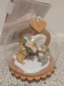 Disneyland Paris Bambi Klopfer u. Miss Bunny Weihnachtsornament, NEU m. Etikett - Bild 1 von 4