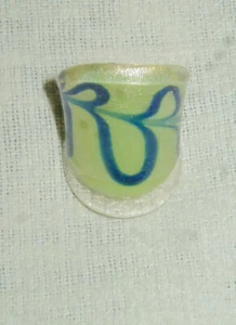 ART GLASS RING, MODERNIST JEWELRY, SIZE 6.75, MURANO STYLE - Picture 1 of 3