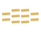 10 Pieces 1/12 Mini Golden Brick Miniature Fake Gold Bar Sand Table