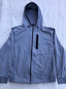 Men's Medium CSG Full Zip Hooded Gray Fleece Jacket - Picture 1 of 8