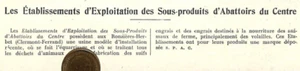 CLERMONT-FERRAND LES RONZIERES-HERBET (63) ABATTOIRS DU CENTRE / PETIT ADP 1925 - Picture 1 of 1