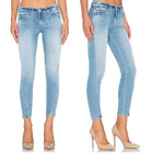 Amo Twist Distressed Ankle Blue Jeans In Sweet Cheeks Wash Size 26 Inseam 28.5"