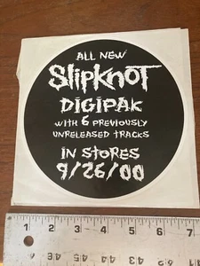 SLIPKNOT Digipak GROSSER WERBEAUFKLEBER CD SELTEN LP PROMO PLATTENLADEN - Bild 1 von 1