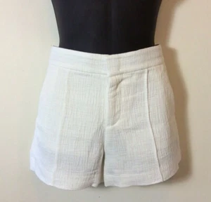NWT Vince Pintuck Jacquard Cotton Blend Shorts in Cream Size 4, 6 $245 - Picture 1 of 7