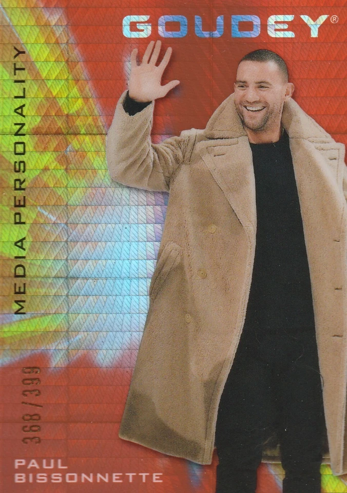 2021 Goodwin Champions Platinum Orange Prism Parallel Goudey G4 Paul Bissonnette - Image 1 of 1