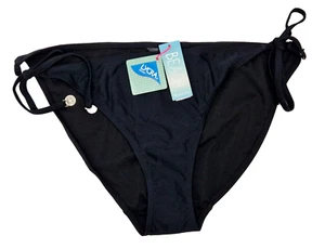 ACCESORIO Playa Para Mujer Natación Negro Tirantes Lateral Corbata Bikini Parte Inferior Reino Unido 18 - Imagen 1 de 4