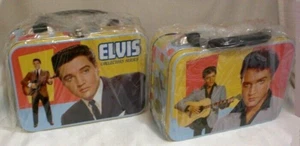 ELVIS PRESLEY METAL TOTE LUNCH BOX VANDOR NEW - Picture 1 of 1