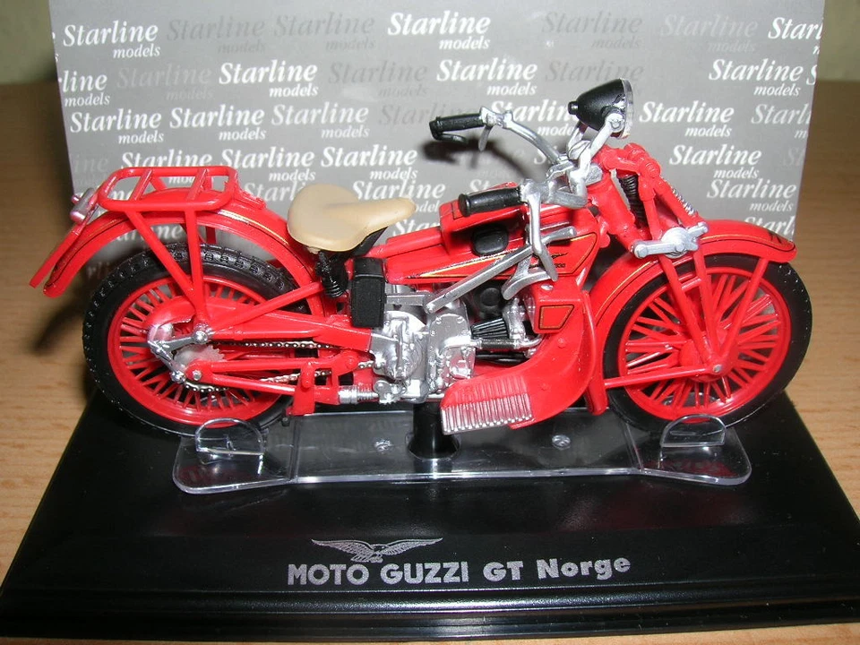 Starline Moto Guzzi GT Norge rot red 1:24 Motorrad Motorbike Neu + OVP - Bild 1 von 3