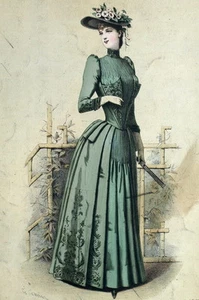 Fashion Mode Toche Mellerio Chapeau Fleur Paris Elegant Gourbaud Lithographie - Picture 1 of 1