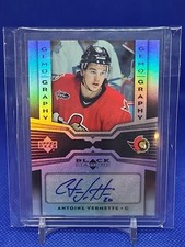 2005-06 Upper Deck Black Diamond Gemography Auto Antoine Vermette Ottawa Senator